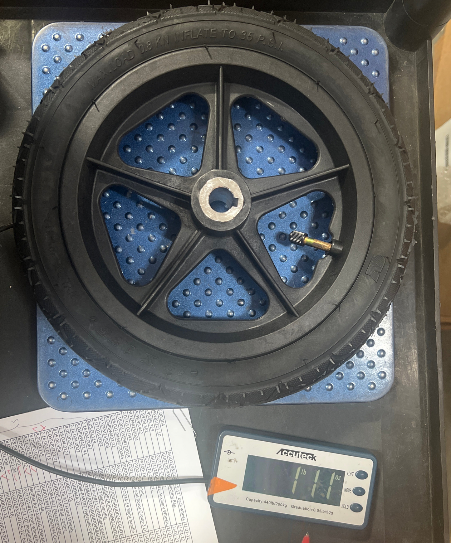 GUT166-Rear Wheel(with pneumatic tire)