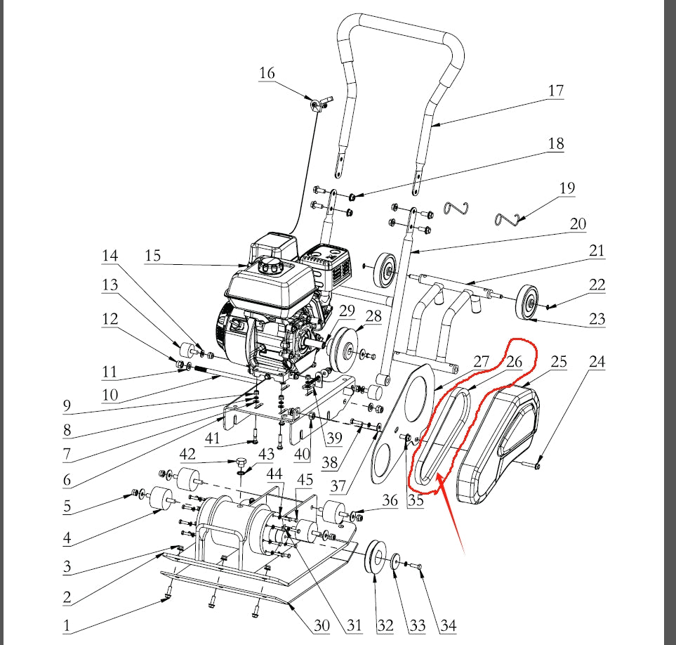 GUO039-26 BELT for GUO039
