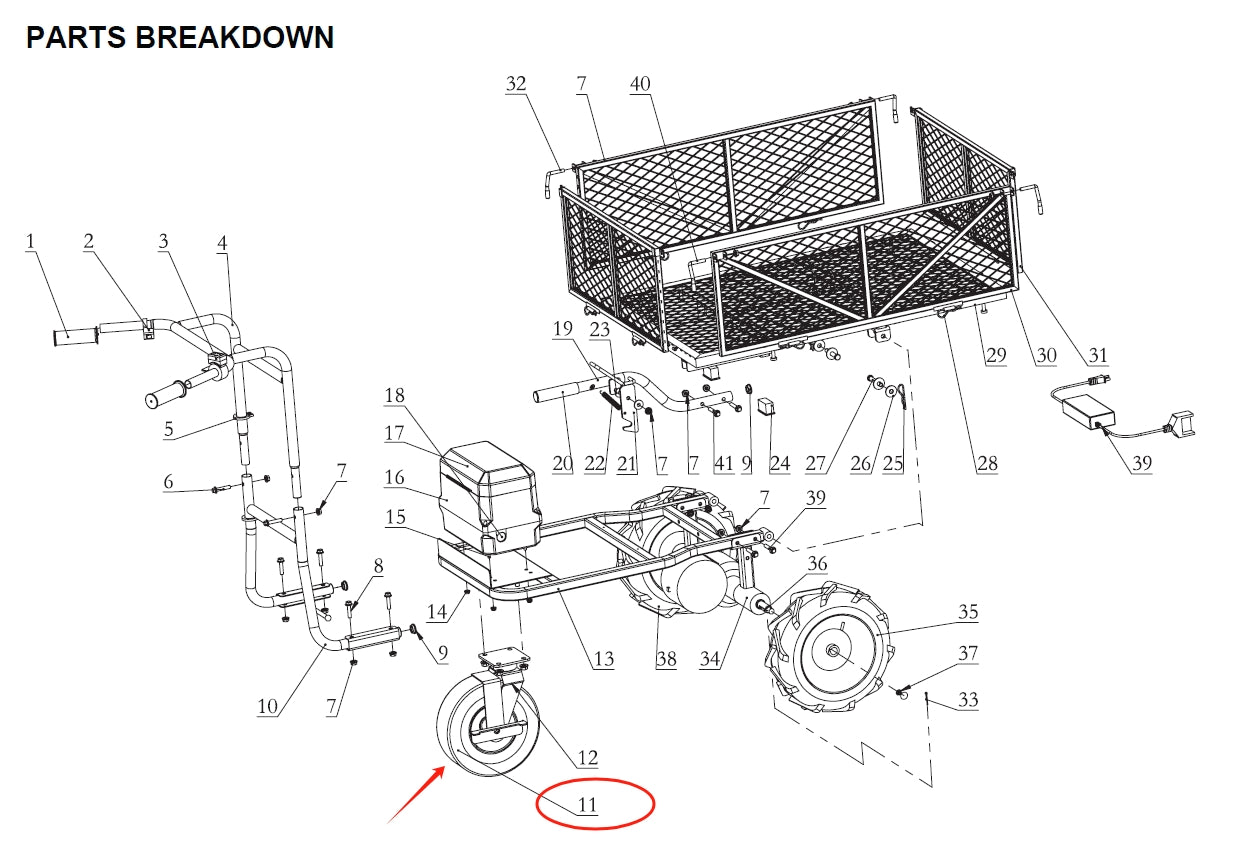 GUO055-11 Swivel caster