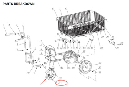 GUO055-11 Swivel caster
