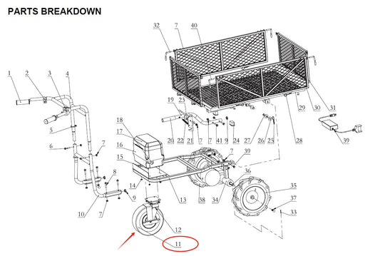 GUO055-11 Swivel caster