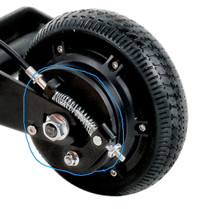 GUT112/GUT142/GUT173/GUT184-Rear wheel brake cable fixing disc