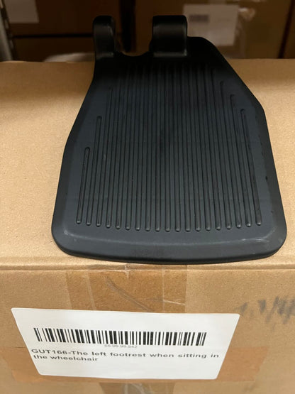 GUT166-The left footrest when sitting in the wheelchair