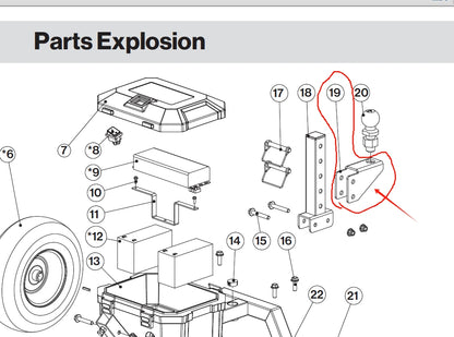 GUO137-#19 Hitch ball installation assembly