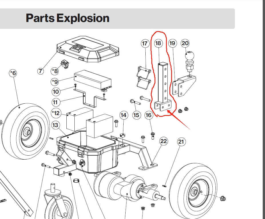 GUO137-#18 Adjusting lever assembly