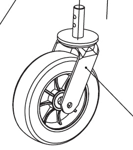 GUO128-#23 Swivel Wheels with bracket(new version)Two hole