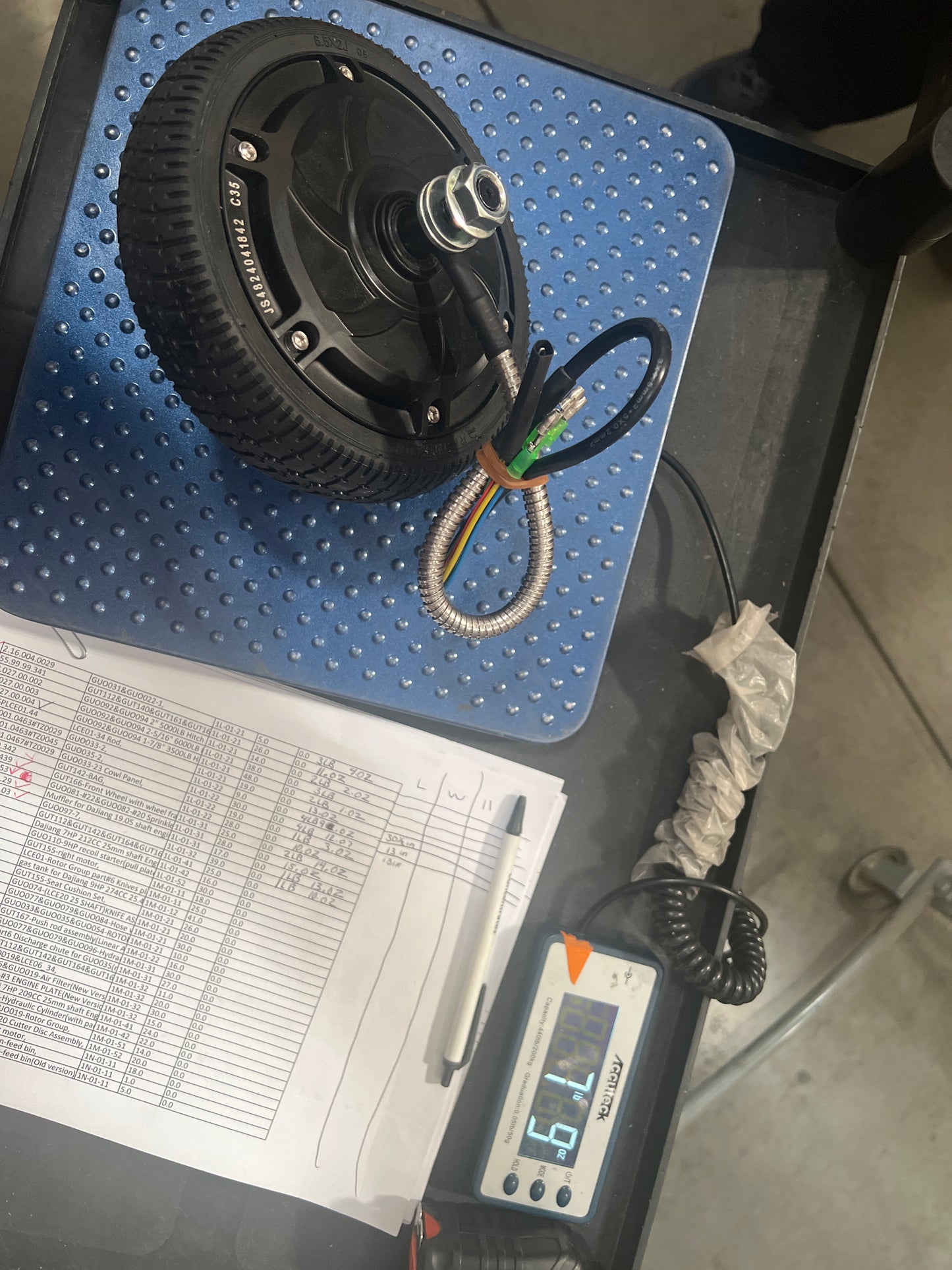 GUT112&GUT142&GUT164&GUT165&GUT184 Motor Wheell6.5"